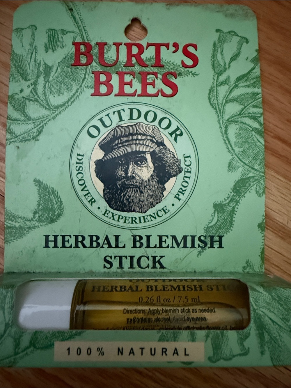 RARE Discontinued Burt's Bees Outdoor Herbal Blemish Stick Original Formula